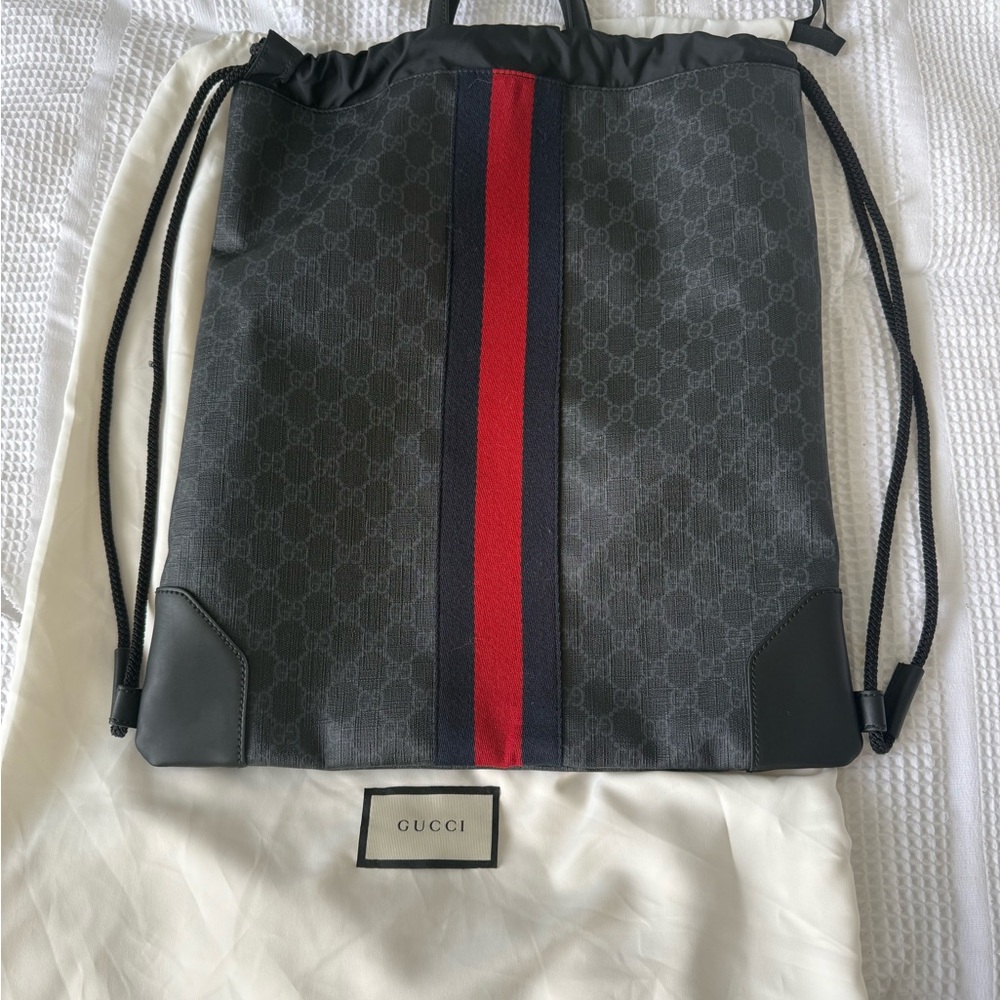 Gucci Gray and Red Men's Bag